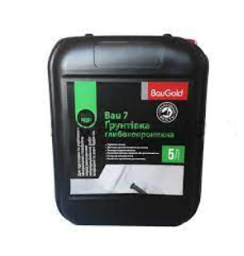 Грунтовка глибокопроникаюча Bau 7, BauGold, 5 л